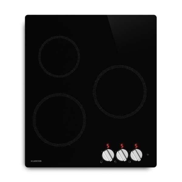 Klarstein Kochheld indukciós főzőlap | Elegáns és erőteljes | 3 főzőzóna | 5700 W | 45 cm