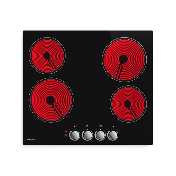 Klarstein EasyCook üvegkerámia főzőlap | 4 főzőzóna | 5800 W | 11 teljesítményfokozat | 60 cm