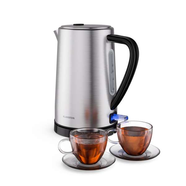 Klarstein Verosteel vízforraló | 1,7 liter | 2200 W | 360°-ban forgatható alapzat | Modern rozsdamentes acél kialakítás