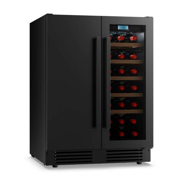 Klarstein Velaire 2 zónás, pult alá helyezhető borhűtő | 126 l | 122 palack | UV-védelem | 60 cm
