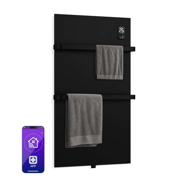 Klarstein BathRadiant Smart infravörös panel | 600 W | 10 m² | Érintőképernyős vezérlés és hangvezérlés 