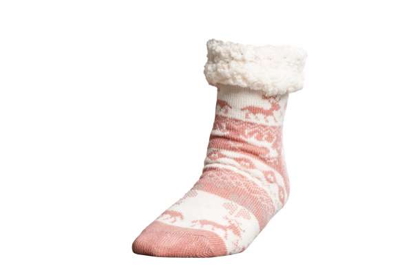 Téli zokni - sötét rózsaszín - Méretet 35-42