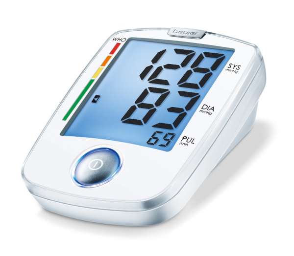 Karra rögzíthető vérnyomás/pulzusmérő - fehér - Méretet 17x10x11,5cm