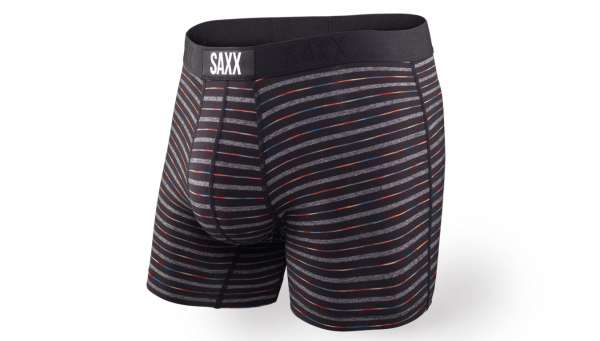 Saxx Vibe Boxer Brief Black Gradient Stripe