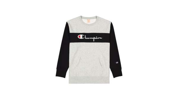 Champion Colour Block Kangaroo Pocket Reverse Weave Sweatshirt