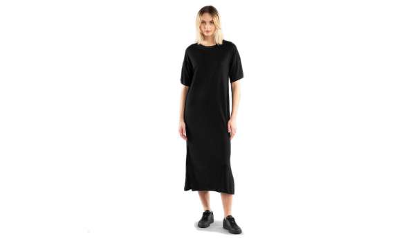 Dedicated Long T-shirt Dress Ronneby Black