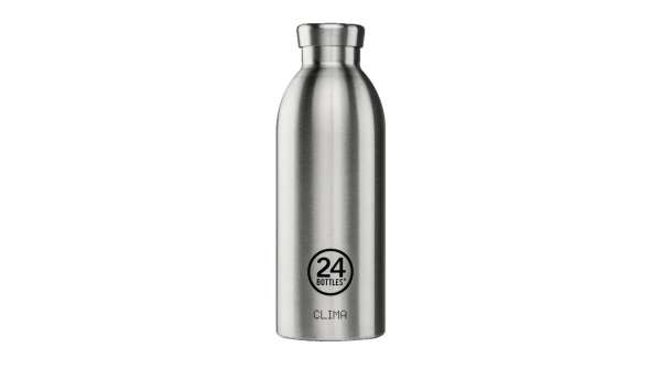 24 Bottles Clima Bottle Brushed Steel 500ml