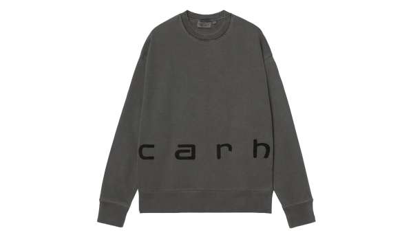 Carhartt WIP Felt Script Sweat Black