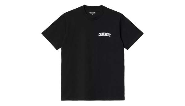 Carhartt WIP S/S University Script T-Shirt Black White