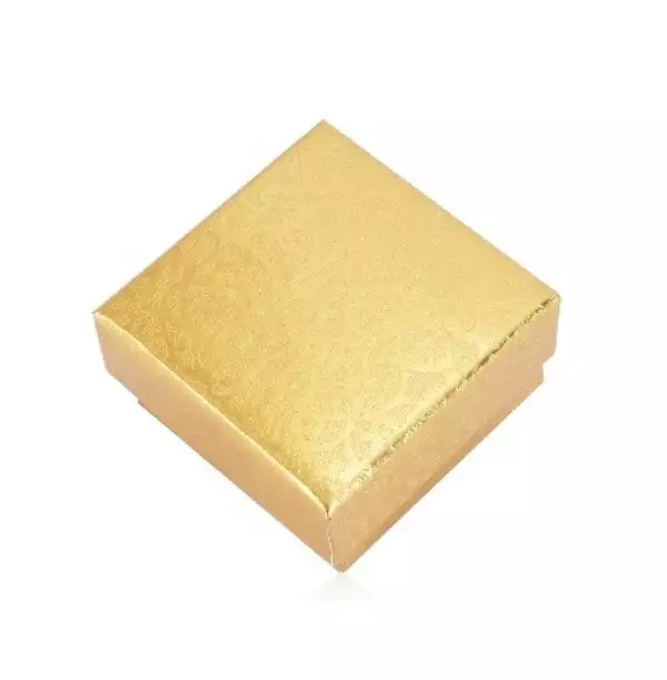 Ajándékdoboz két gyűrűhöz vagy fülbevalóhoz - kúszónövény, arany színű