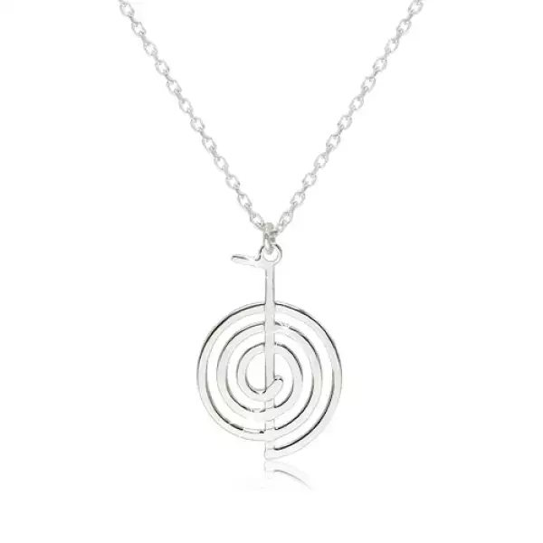 925 ezüst nyaklánc - fényes és sima Cho-Ku-Rei szimbólum