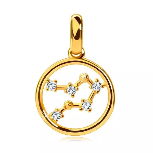 Medál sárga 9K aranyból, 