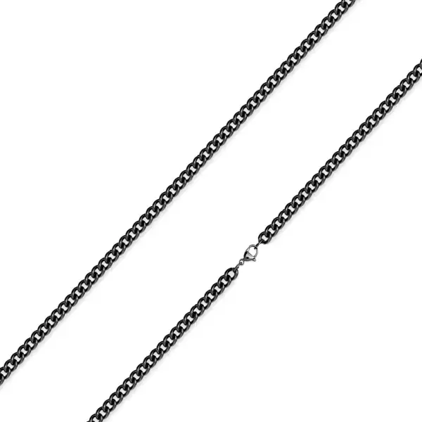 316L acél lánc- csavart kerek láncszemek, PVD bevonat technológia, 2 mm - Hossz: 500 mm