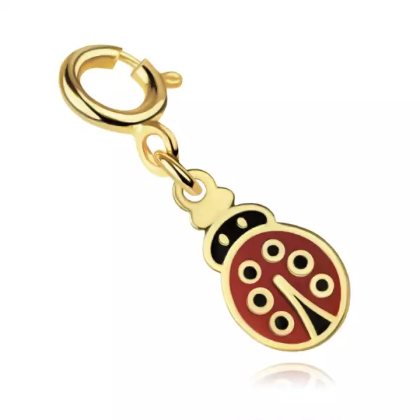 9K arany karkötő medál katica motívummal