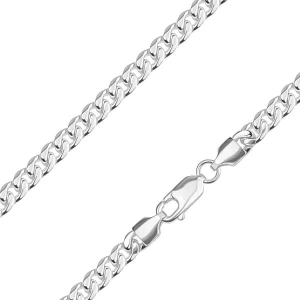 925 ezüst lánc - elliptikus láncszemek, szélesség 5,2 mm, hossz 450 mm