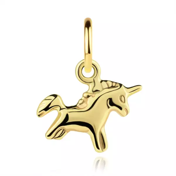 9 karátos arany medál unikornis motívummal