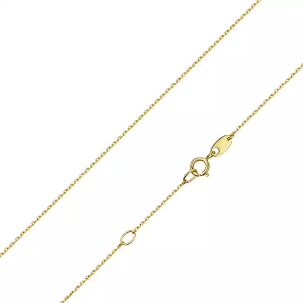 9K arany lánc metszett ovális szemekkel