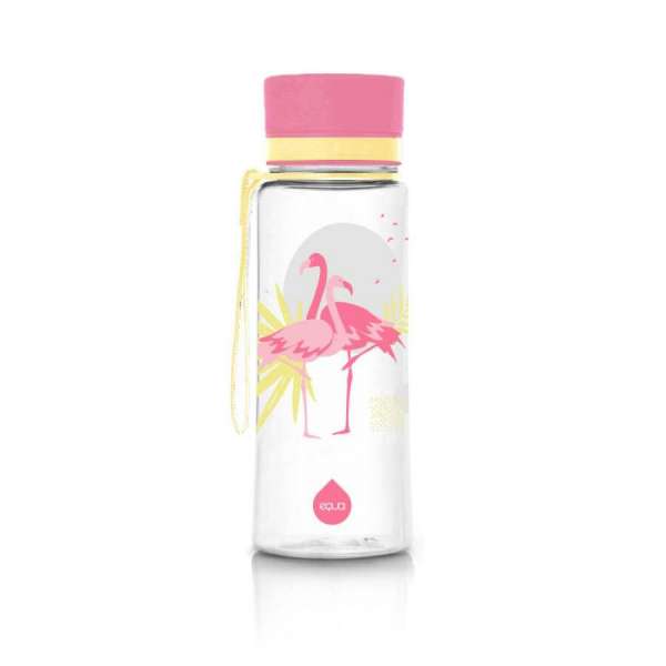 BPA mentes műanyag kulacs 600ml - Flamingo - Equa