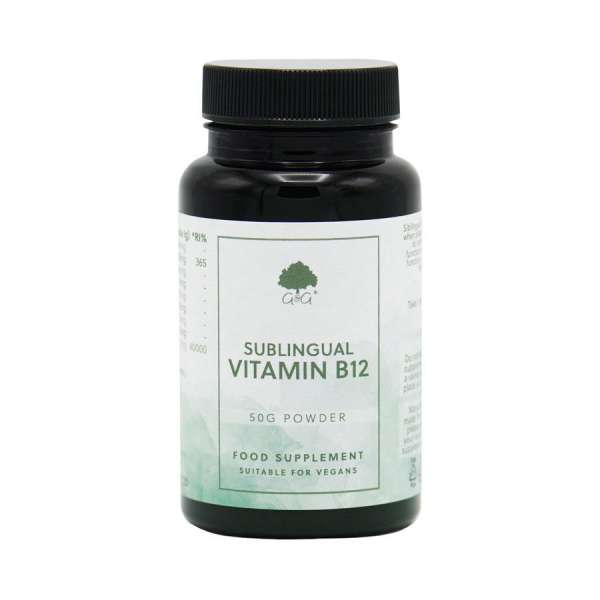 B12-vitamin nyelv alatt felszívódó por 50g - G&G