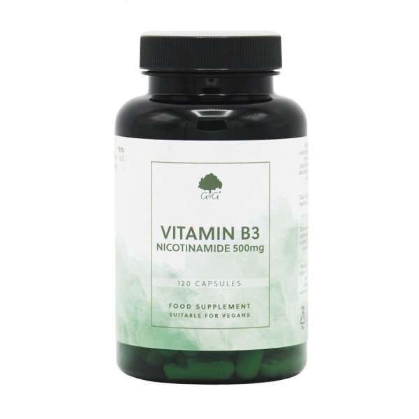 B3-vitamin (nicotinamid) 500mg 120 kapszula – G&G