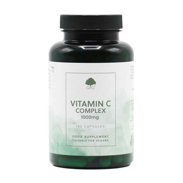C-vitamin 1000mg csipkebogyóval és acerolával 120 kapszula – G&G
