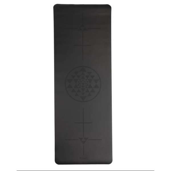 Bodhi PHOENIX design jógaszőnyeg Alignment YANTRA – Black – 4 mm
