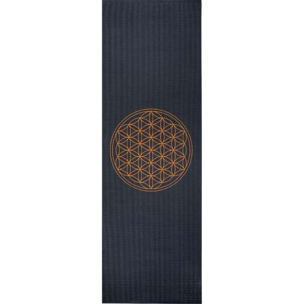 Bodhi Leela jógaszőnyeg FLOWER OF LIFE - Anthracite