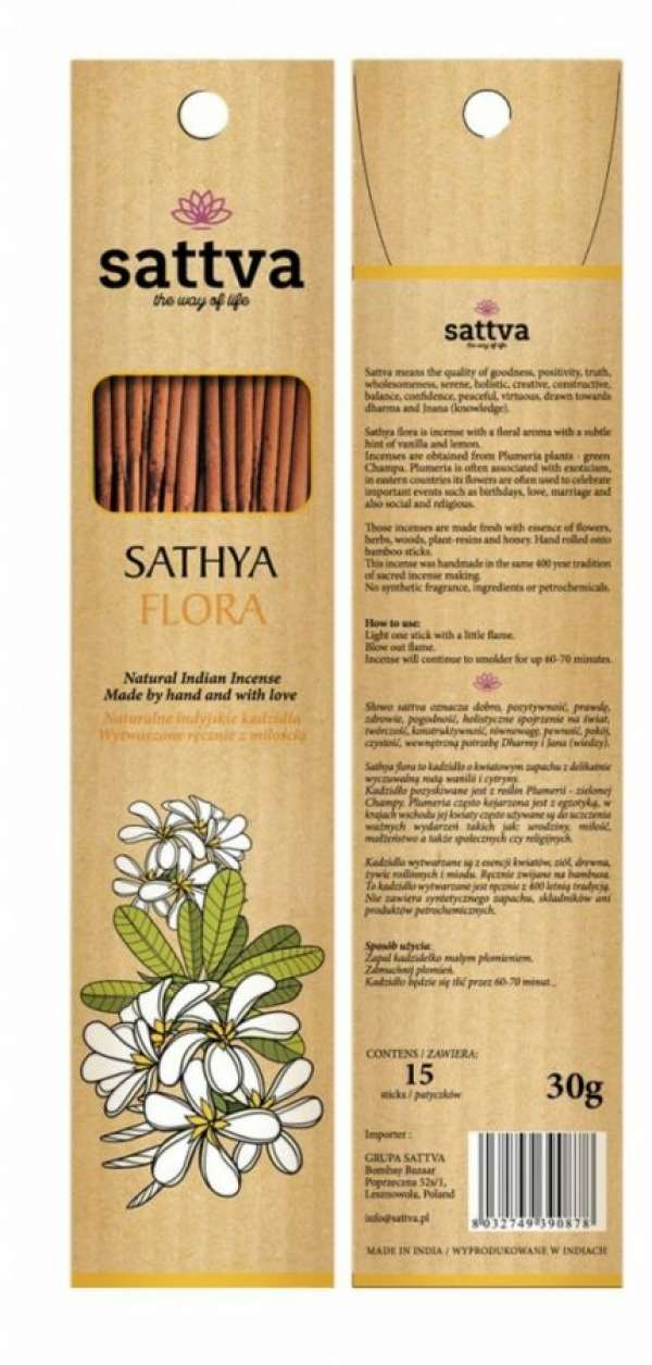 Füstölő - Sathya flora 30g - Sattva Ayurveda