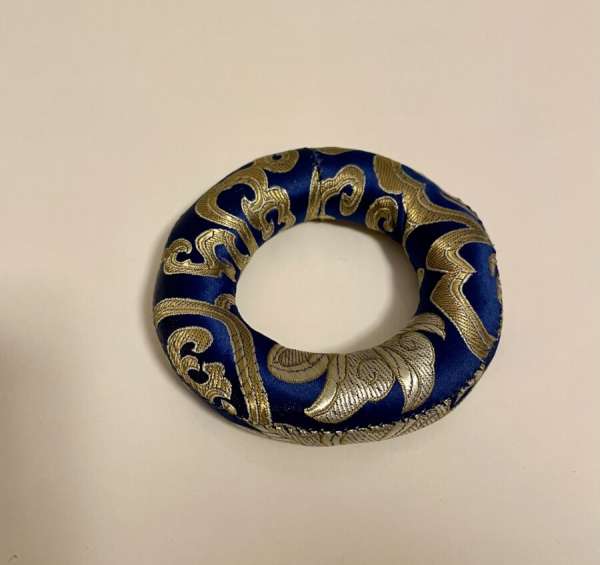 Gyűrű alakú hangtál alátét - Kék 10 cm - Karma