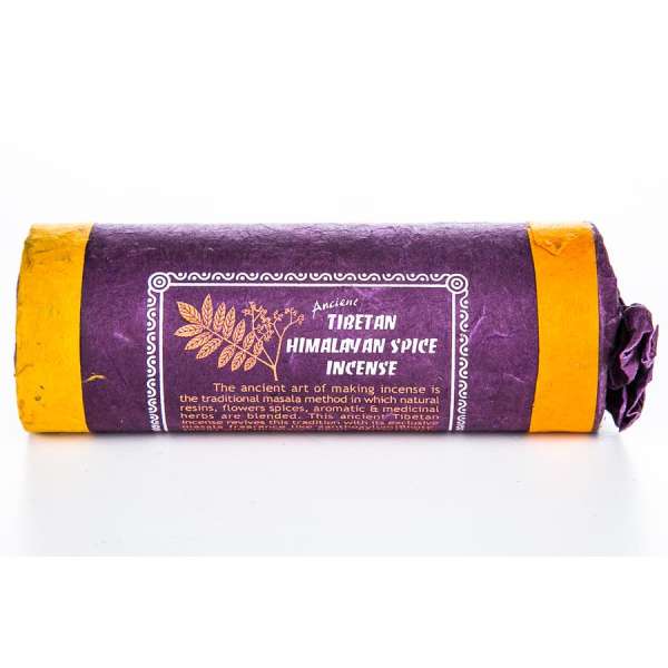 Ősi tibeti himalájai fűszeres füstölő - masala, gyógynövények - Karma