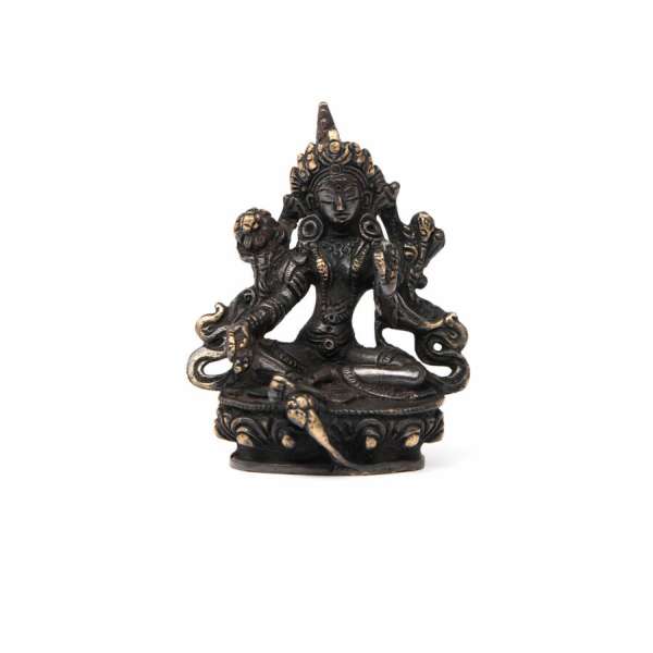 Tara réz szobor (fekete), kb. 10 cm - Bodhi