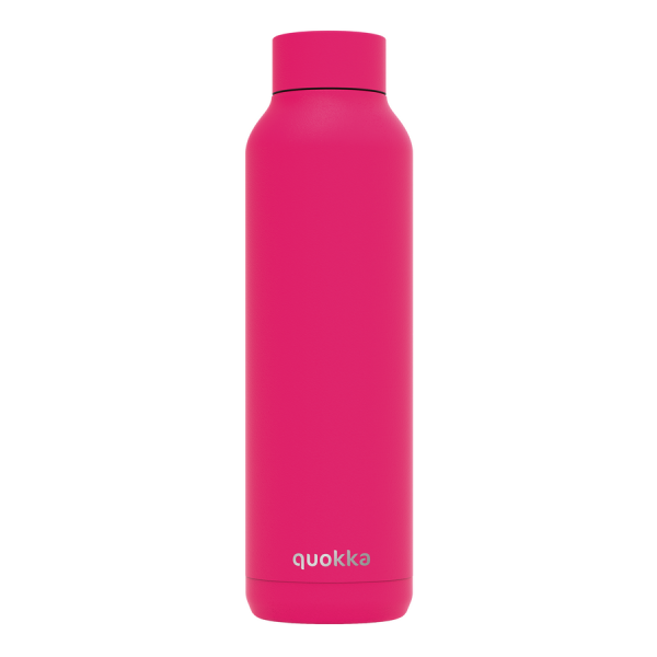 Hőtartó fémkulacs SOLID Raspberry Pink fémkulacs 630ml - Quokka