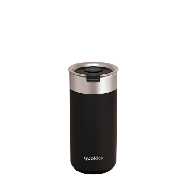 BOOST kávés/teás pohár szűrővel 400ml - Carbon Black - Quokka