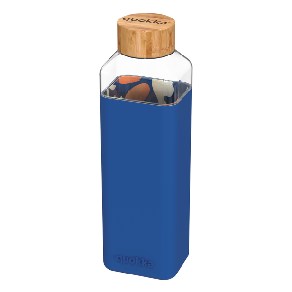 Üveg kulacs szilikon borítással STORM 700 ml - ABSTRACT GARDEN - Quokka