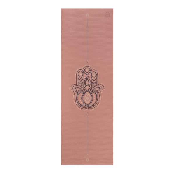 Bodhi Leela jógaszőnyeg HAMSA HAND - Rose Tan