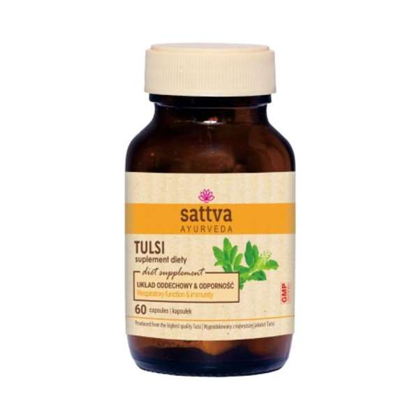 Tulsi 60 kapszula - Sattva Ayurveda - KÖZELI LEJÁRAT!  