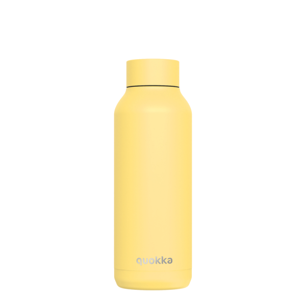 Hőtartó fémkulacs SOLID - Light Yellow 510ml - Quokka