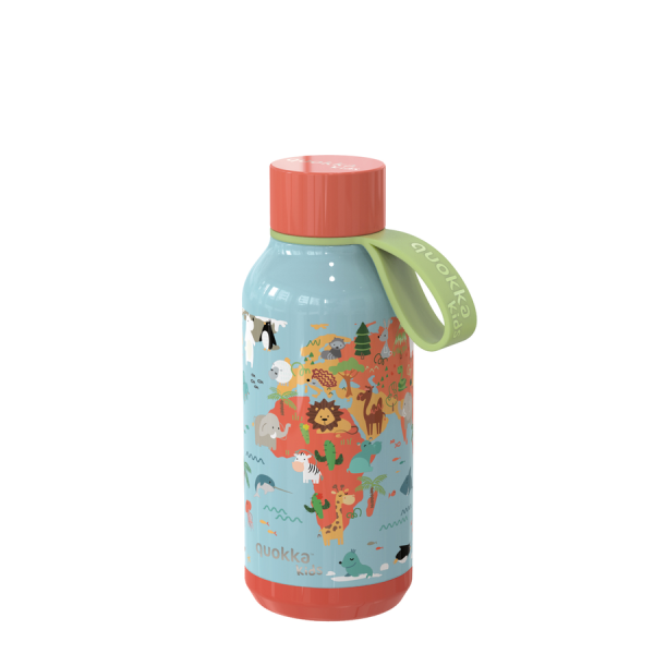 Hőtartó fémkulacs pánttal SOLID KIDS - Map of Life 330ml - Quokka