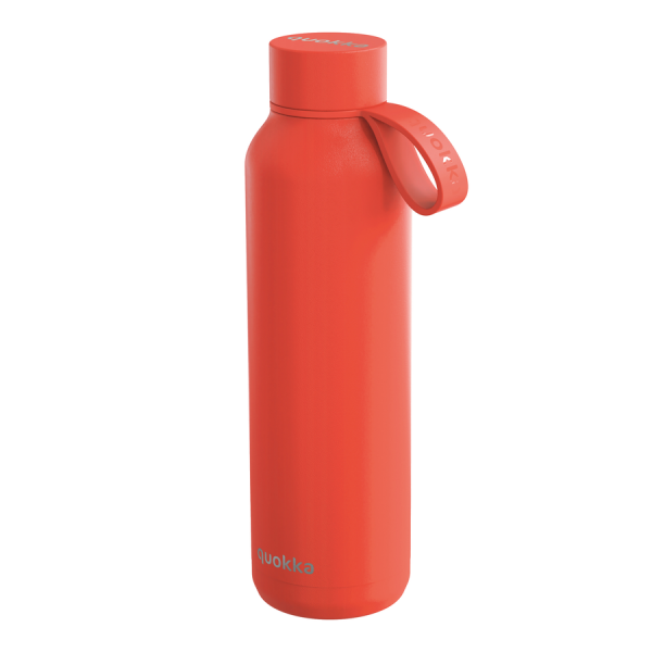 Hőtartó fémkulacs pánttal SOLID - Orange 630ml - Quokka