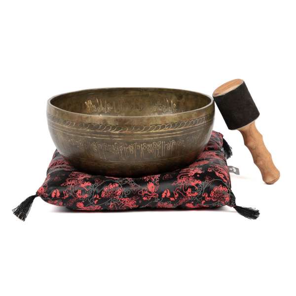 Bodhi Tibeti hangtál 5 Buddha berakással – 28 cm