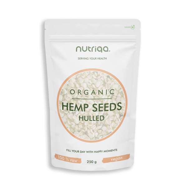 Nutriqa Bio hántolt kendermag – 250 g