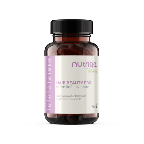 Nutriqa HAIR BEAUTY PRO - Gyönyörű Haj Kúra 60 db vegán kapszulával