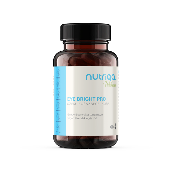 Nutriqa EYE BRIGHT PRO - Szem Egészsége Kúra 60 db vegán kapszulával