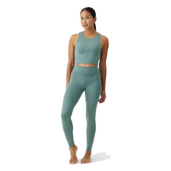 Manduka Dhara női jóga leggings - Black Sage Heather