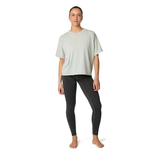 Manduka Connection Tee női organikus pamut cropped póló - Avian