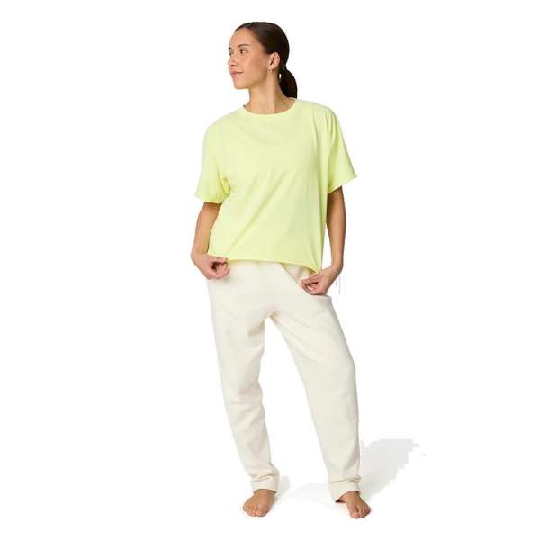 Manduka Connection Tee női organikus pamut cropped póló - Nimbu