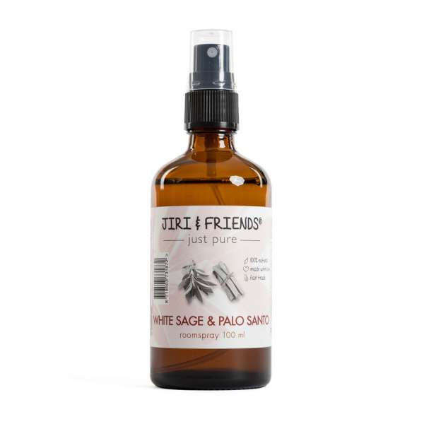 Aromaterápiás spray Palo Santo és fehér zsálya, Jiri & Friends, 100 ml.