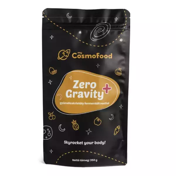 CosmoFood Zero Gravity+ gyümölcskristály fermentált rosttal utántöltő (350 g)