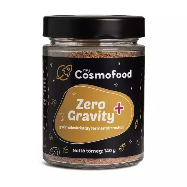 CosmoFood Zero Gravity+ gyümölcskristály fermentált rosttal - az egészséges mikrobiomért (140 g)