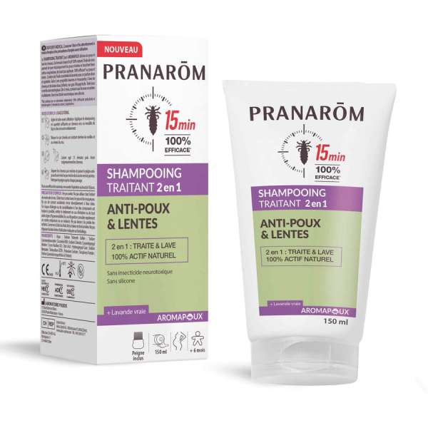Pranarom Aromapoux tetű- és serkeeltávolító sampon – orvostechnikai eszköz 150 ml
